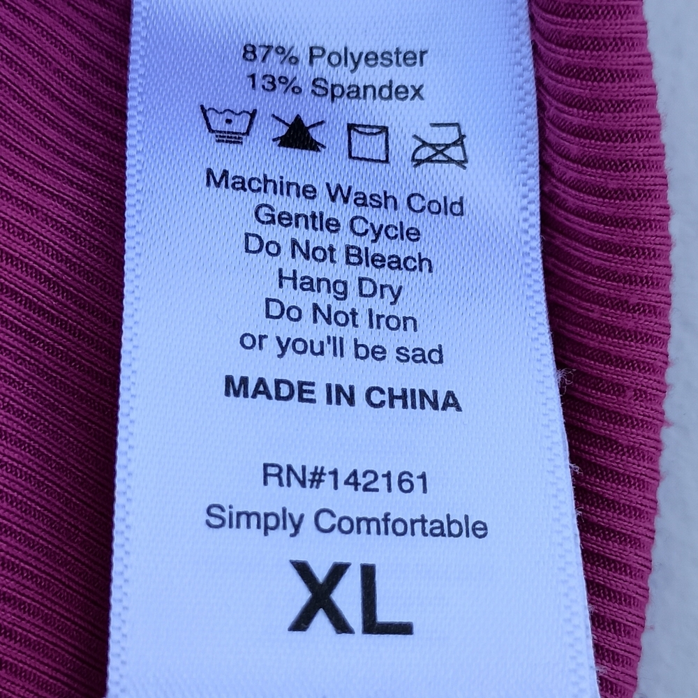 Lularoe Solid Colored Ribbed Scoop Neck Morgan Bl… - image 4